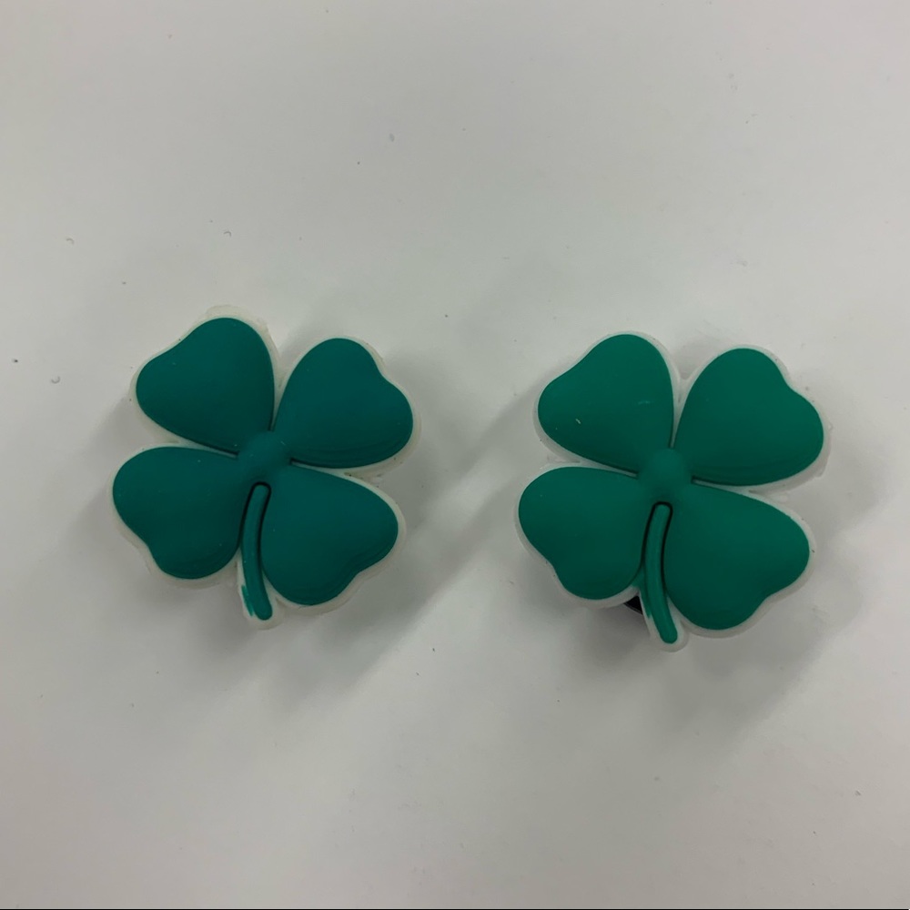 NWT 4 Leaf Clover Jibitz/Croc charms